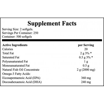 Omega-3 - 500softgels - 2