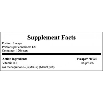 Vitamin K-2 MK7 100mcg - 120vcaps - 2