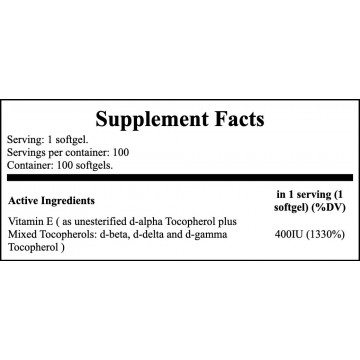 Vitamin E-400 MT - 100softgels - 2