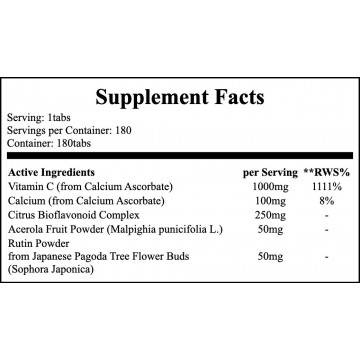 Vitamin C-1000 Complex - 180tabs. - 2