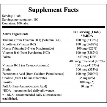 Vitamin B-100 - 100tabs. - 2