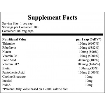 Vitamin B-100 - 100vegcaps - 2