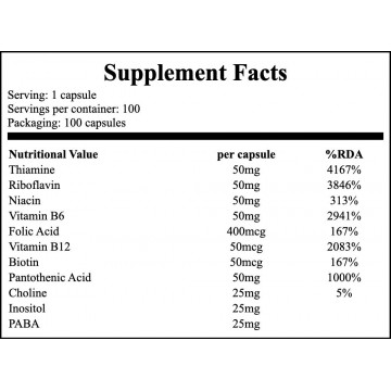 Vitamin B-50 - 100vcaps - 2