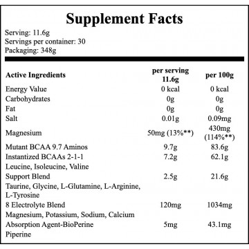 BCAA 9.7 - 348g - Green Apple - 2