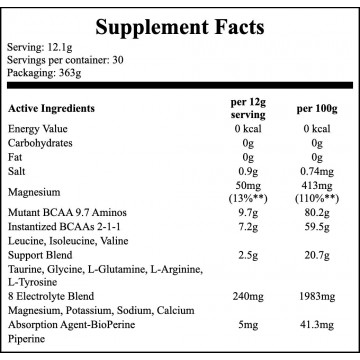 BCAA 9.7 - 363g - Tropical Mango - 2