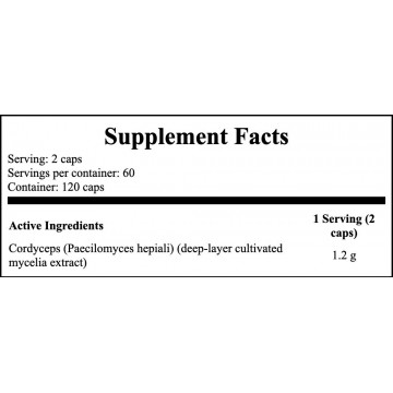 Cordyceps 600mg - 120caps - 2