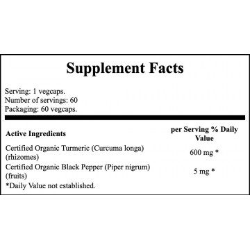 Turmeric & Black Pepper - 60vcaps - 2