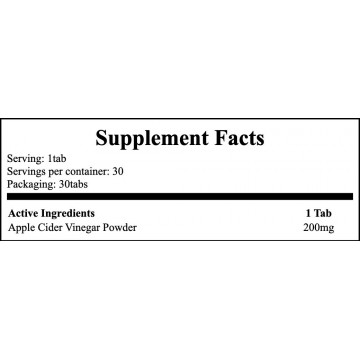 Apple Cider Vinegar 200mg - 30tabs - 2