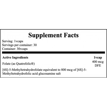 Folate 400mcg - 30vcaps - 2