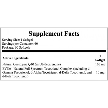 CoQ10 100mg + FS Tocotrienols 10mg - 60softgels - 2