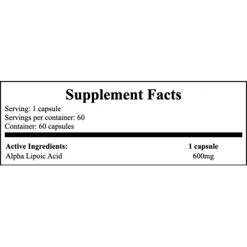 Alpha Lipoic Acid 600mg - 60caps - 2