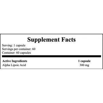 Alpha Lipoic Acid 300mg - 60caps. - 2