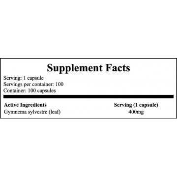 Gymnema Sylvestre Leaf 400mg - 100caps. - 2