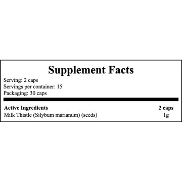 Full Spectrum Milk Thistle 500mg - 30caps - 2