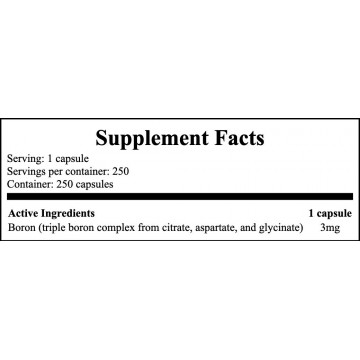 Triple Boron Complex - 250caps. - 2