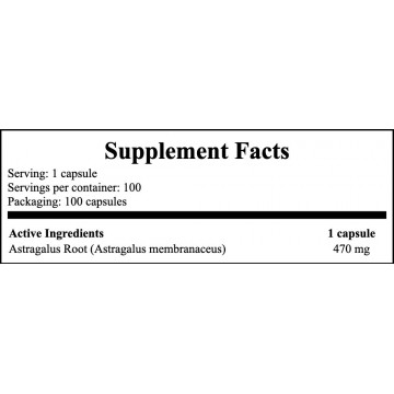 Astragalus Root 470mg - 100caps - 2