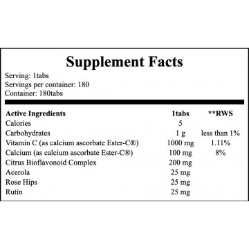 Ester-C Plus 1000mg Vitamin C - 180tabs - 2