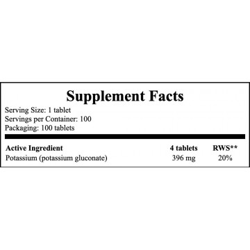 Potas - 100vtabs. PL Potassium - 2