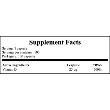 Vitamin D3 2000IU (2caps) - 100caps. PL - 2