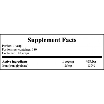 Gentle Iron 25mg - 180vcaps - 2