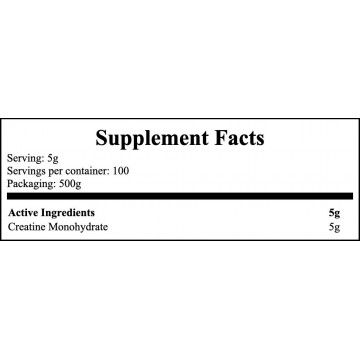 100% Creatine Mono Łowickie - 500g - Natural - 2