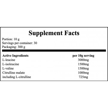 BCAA + Citrulline - 300g - Blckcurrant - 2