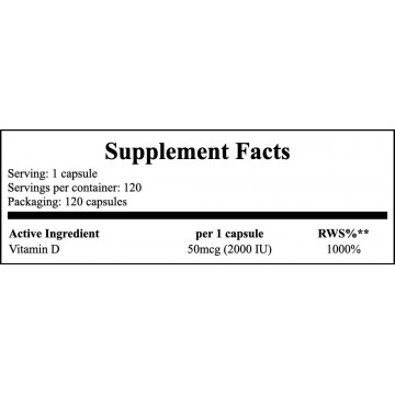 Vitamin D3 - 120caps. - 2