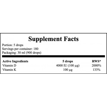 Vitamin D3 + K2 Forte - 30ml - 2
