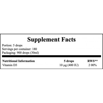 Vitamin D3 Baby 400IU - 30ml - 2