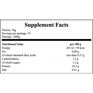 100% Liquid Egg White - 1000g - 2