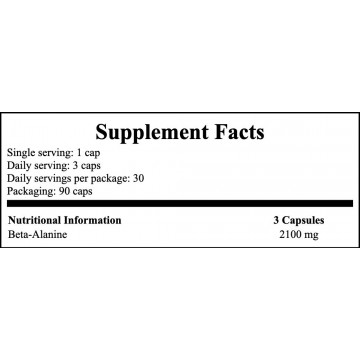 Beta-Alanine 700 - 90caps. - 2