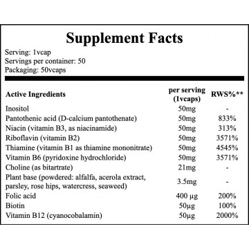 Vitamin B-Complex "50" - 50vcaps. PL - 2