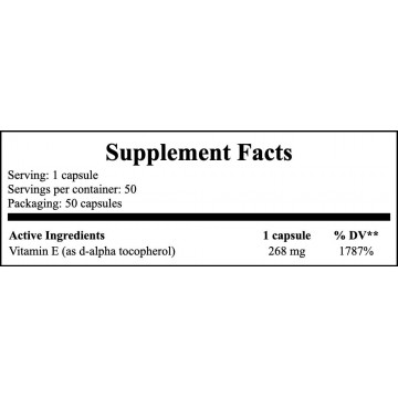 Vitamin E-400 With Mixed Tocopherols - 50softgels - 2