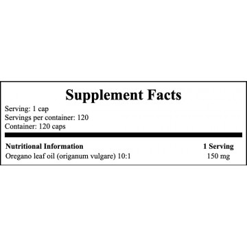 Oregano Oil 10:1 - 120softgels - 2