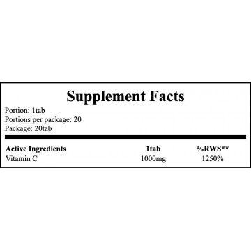 Levit C 1000 - 20tabs.mus - Lemon - Vitamin C - 2