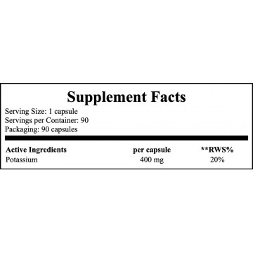 Vitality Potassium - 90caps. - 2