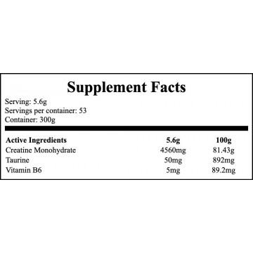 Creatine Monohydrate - 300g - Apple - 2