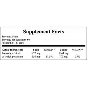 Potas - 120caps. - Potassium - 2