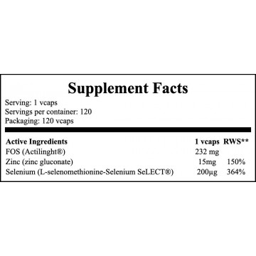 SE + ZN + Prebiotyk - 120caps. Selenium Zinc - 2