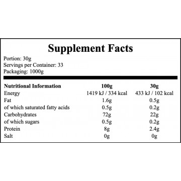 Rice Carbs - 1000g -  Strawberry - 2