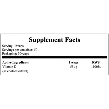 Vitamin D3 2200IU - 50vcaps.PL - 2