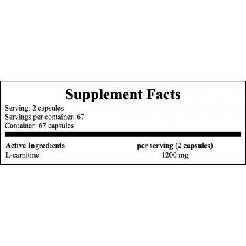 L-Carnitine 600 - 135caps. - 2