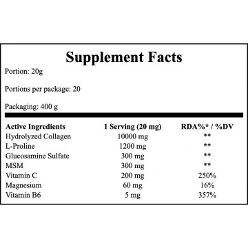 Flex powder - 400g - Strawberry - 2