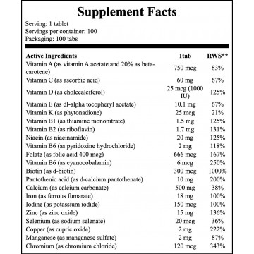 One Daily Womens Multivitamin - 100tabs - 2