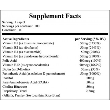 B-50 B-Complex Vitamin - 100caplets - 2