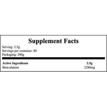 Beta Alanine - 200g - Natural - 2