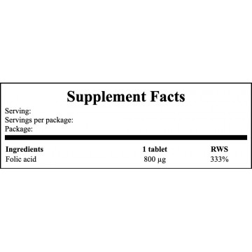 Folate 1333mcg DFE - 250tabs - 2