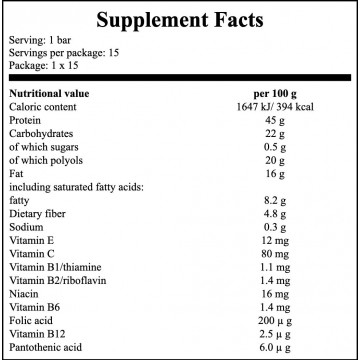 Protein Bar Carb Control - 100g - Caramel Crispy x15 - 2