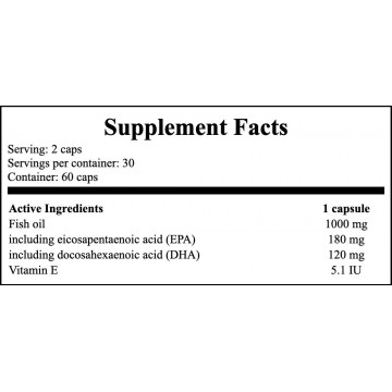 Omega-3 1000mg - 60caps. - 2