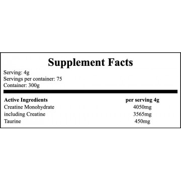 Creatine Monohydrate - 300g - Natural - 2